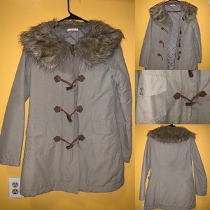 Urban faux fur collar Winter Pea Coat